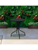 Mesa balcon mod. lara-grenta 60cm acero negro - Suinplas