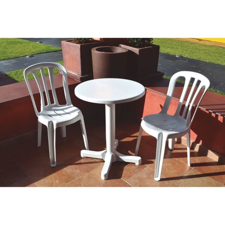 Mesa balcon 60 cm blanca - Suinplas