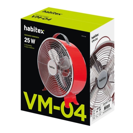 Ventilador sobremesa habitex vm04 - Suinplas