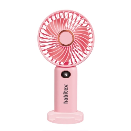Ventilador de mano usb habitex rosa - Suinplas