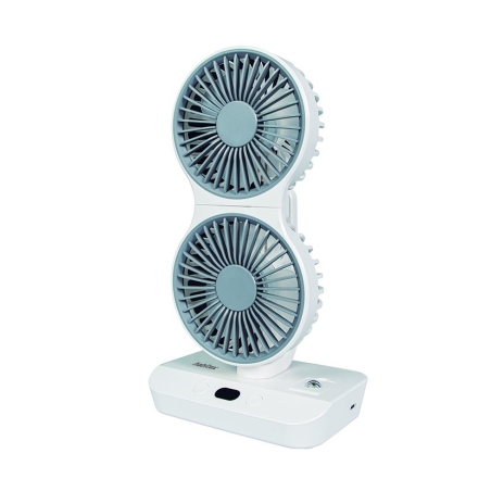 Ventilador sobremesa doble HABITEX V10 USB-C batería 
