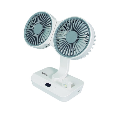 Ventilador sobremesa doble HABITEX V10 USB-C batería 