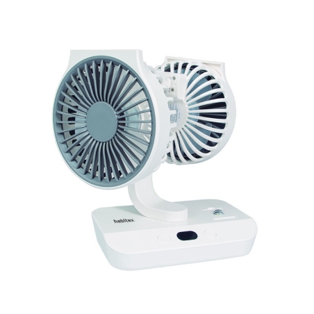 Ventilador sobremesa doble HABITEX V10 USB-C batería 
