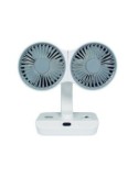Ventilador sobremesa doble HABITEX V10 USB-C batería 