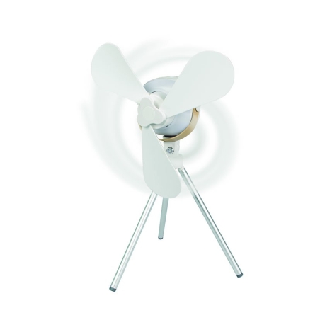 Ventilador portátil HABITEX V20 con luz LED y mando 