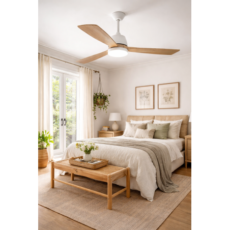 Ventilador techo led blanco habitex 53nw - Suinplas