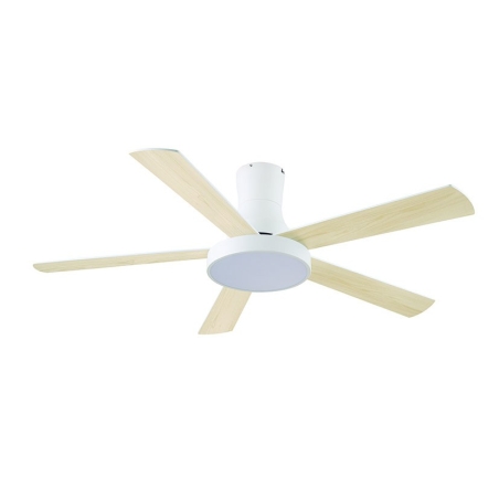 Ventilador techo Habitex VTM50 132 cm LED blanco madera 