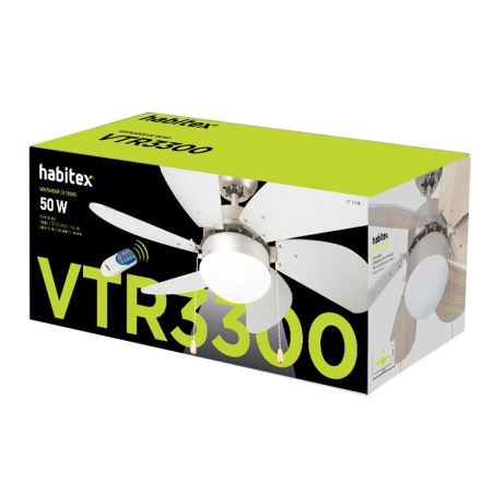 Ventilador techo vtr 3300 mando a distancia - Suinplas