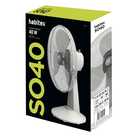 Ventilador sobremesa habitex m.so40 blanco - Suinplas