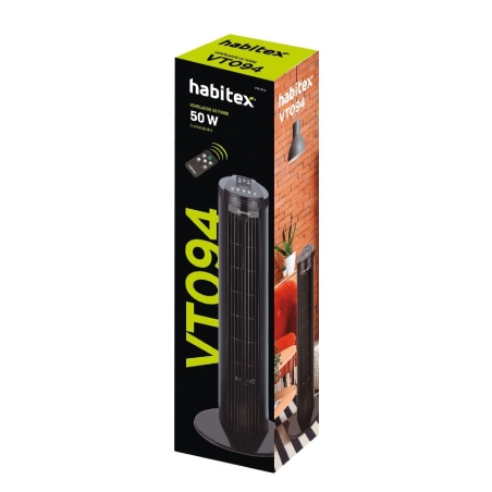 Ventilador de torre habitex vt093 negro - Suinplas