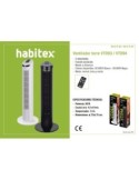 Ventilador de torre habitex vt093 negro - Suinplas