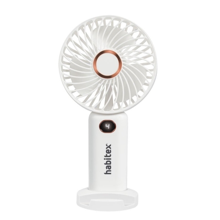 Ventilador de mano usb habitex blanco - Suinplas