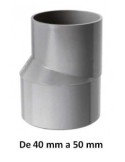 Ampliacion pvc excentrica de 32 a 40 mm - Suinplas