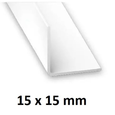 Perfil angulo pvc 10x10 de 2,60 m blanco - Suinplas