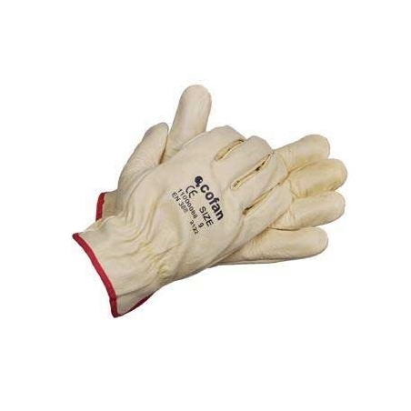 Guante piel vacuno amarillo t8 - Suinplas