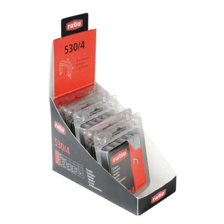 Caja 1000 grapas ratio mod.530 12mm - Suinplas