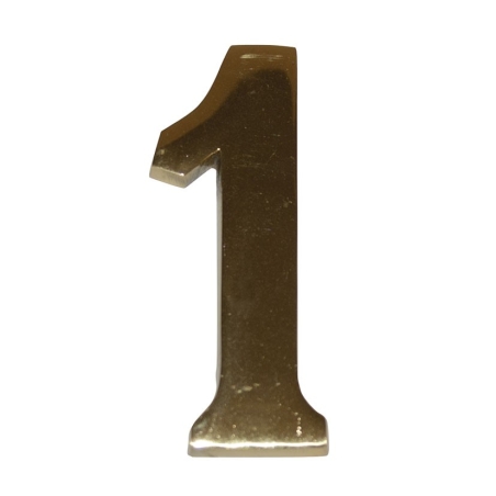 Numeracion edificios laton pulido 10cm nº 0 - Suinplas