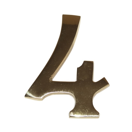 Numeracion edificios laton pulido 10cm nº 0 - Suinplas