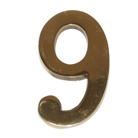 Numeracion edificios laton pulido 10cm nº 0 - Suinplas