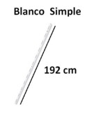 Guia simple blanco 96cm - Suinplas
