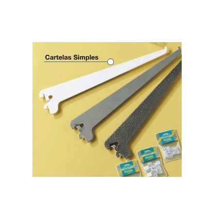 Cartela simple blanco 15cm - Suinplas