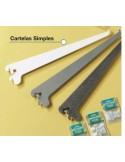 Cartela simple blanco 15cm - Suinplas