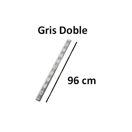 Guia doble gris 96cm - Suinplas