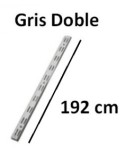 Guia doble gris 96cm - Suinplas