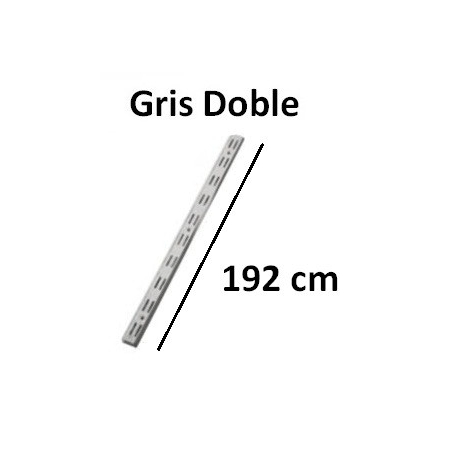 Guia doble gris 96cm - Suinplas