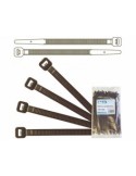 Brida marron de 200x3,60mm 100 ud - Suinplas