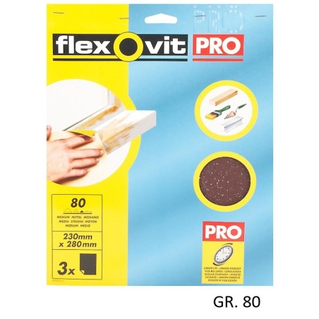 Lija papel alto rendimiento 230x280 gr 80 3ud - Suinplas