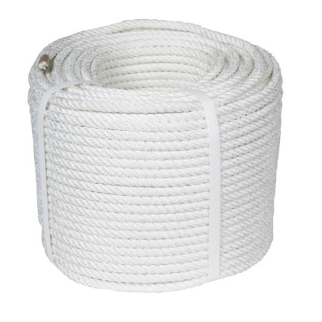 Cuerda  poliester blanca 4 cabos 10mm  ml - Suinplas