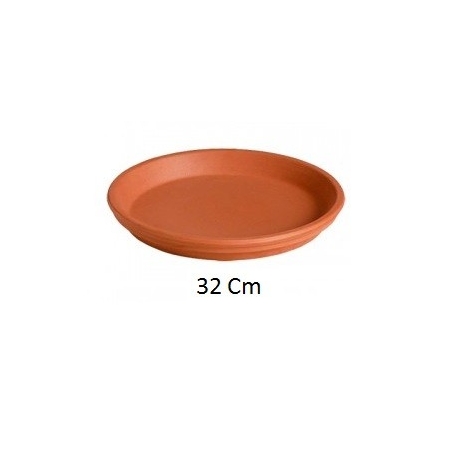 Plato terracota 22 cm      - Suinplas
