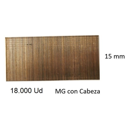 Clavos para clavadora neumatica mg 15-08 18000ud caja - S...