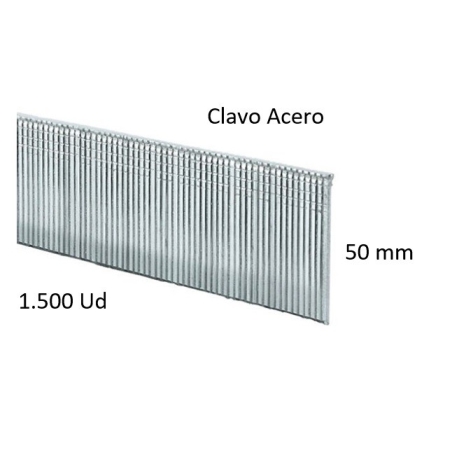 Clavos para clavadora neumatica hcfn 30 acero 1500ud caja...