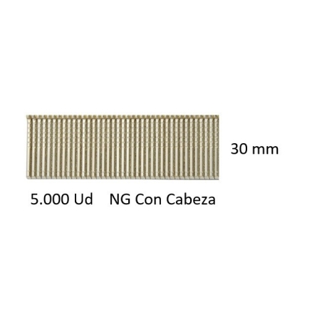 Clavos para clavadora neumatica ng30 1,4 5000ud caja - Su...