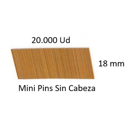 Clavos para clavadora neumatica mini pins 18-08 20000ud c...