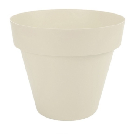 Maceta tes redonda 22cm ecru        - Suinplas