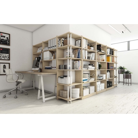 Estanteria madera modelo gala 4 baldas 80 cm - Suinplas