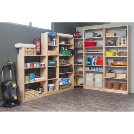 Estanteria madera modelo gala 4 baldas 80 cm - Suinplas