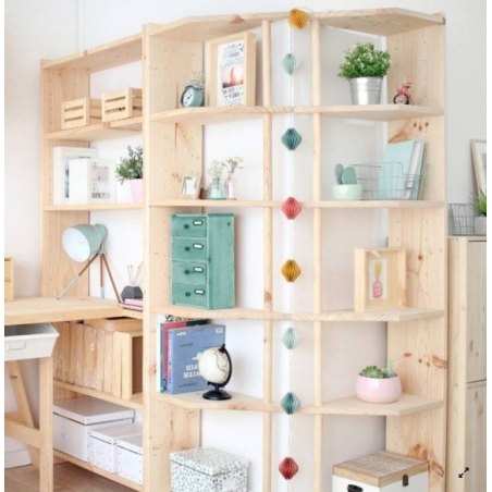 Estanteria madera modelo gala 4 baldas 80 cm - Suinplas
