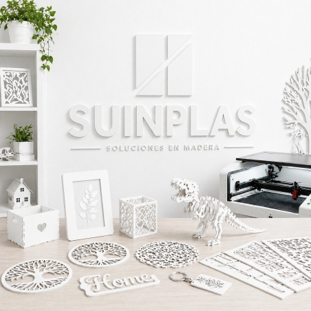 Trasera tablex mdf blanco pintado 2440x1220x3mm - Suinplas
