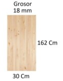 Tablero de madera maciza alistonada de pino 620x200x18 -...