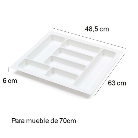 Cubertero color blanco modelo dvf 40 cm - Suinplas