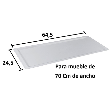 Bandeja vierteaguas para mueble de 40 cm - Suinplas