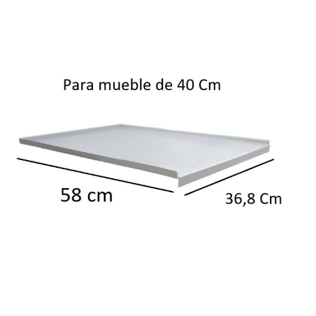 Chapa fregadero abs gris  100x58cm - Suinplas