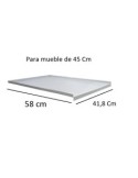 Chapa fregadero abs gris  100x58cm - Suinplas