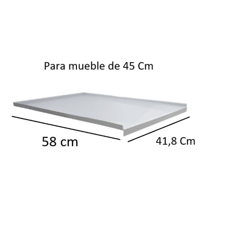 Chapa fregadero abs gris  100x58cm - Suinplas