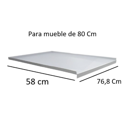 Chapa fregadero abs gris  100x58cm - Suinplas