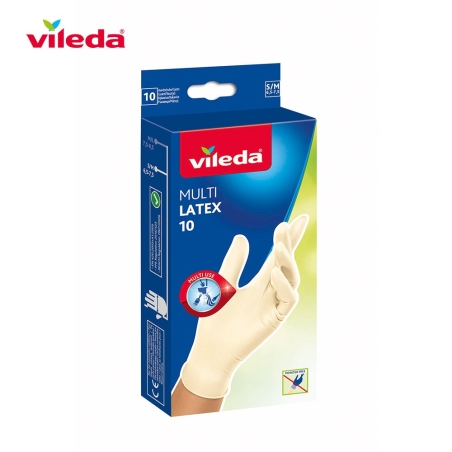 Guante latex desechable talla s/m  cj  10 und - Suinplas